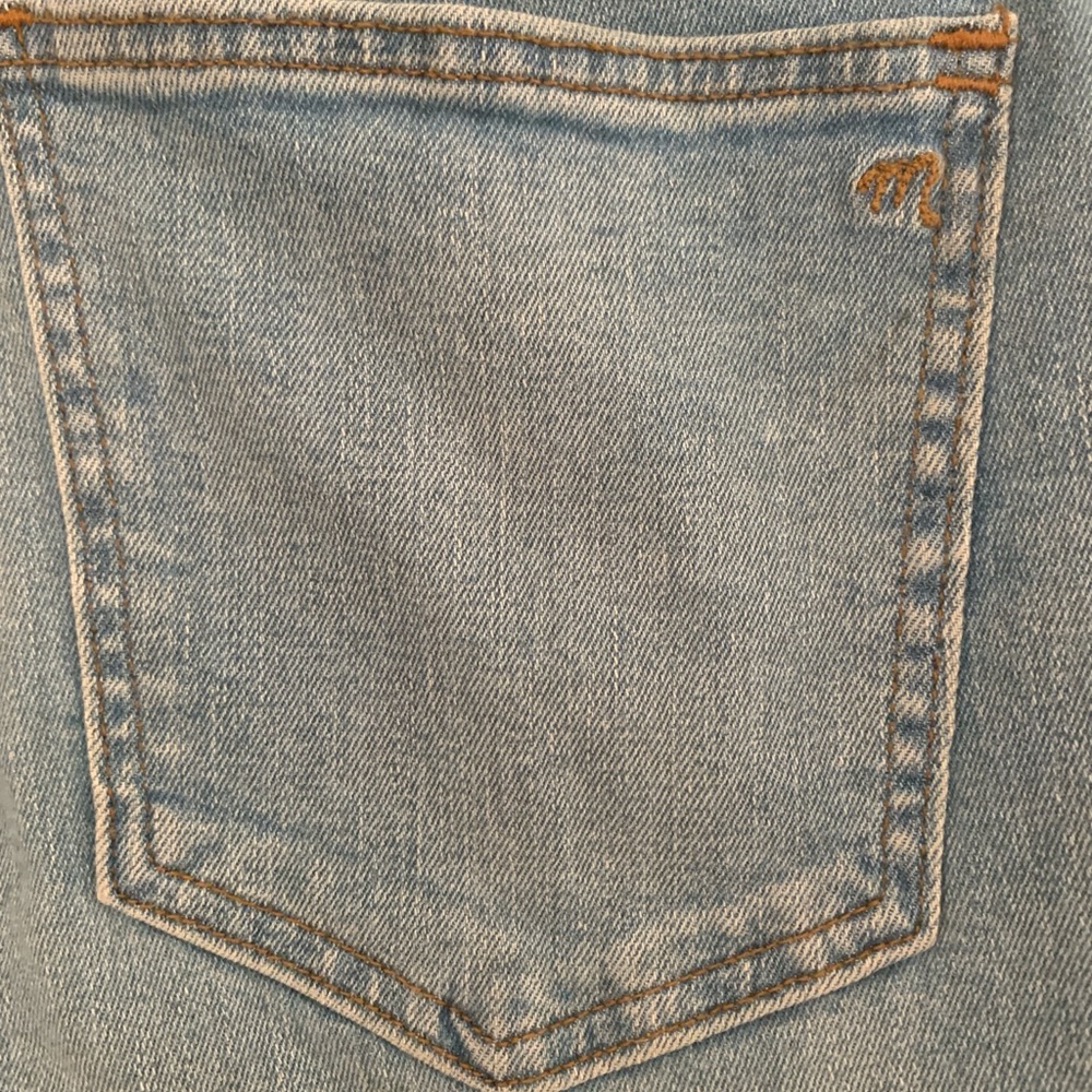 Madewell Mid Rise Kick Out Crop Flare Jeans Blue 29 - Picture 5 of 10